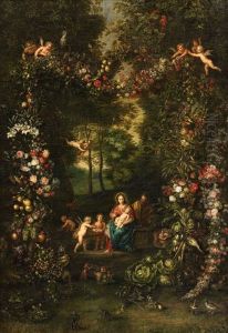Agrarland Of Fruits With The Holy Family