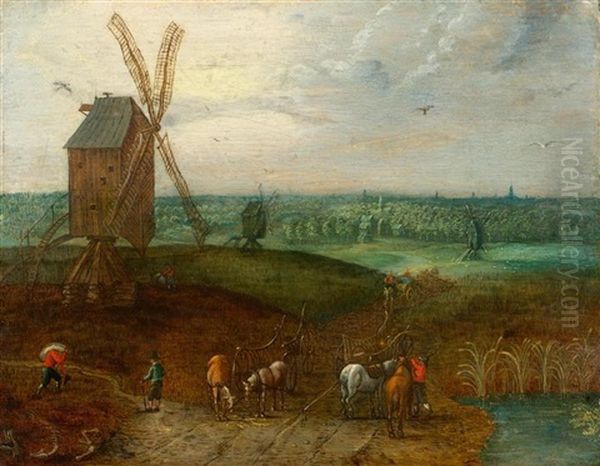 Landscape With Pond And Mill - view 1
