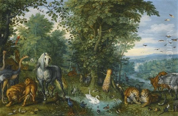 The Garden Of Eden With The Fall Of Man - view 1