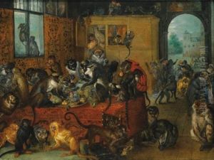 Monkeys Feasting
