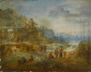 Extensive Landscapes With Figures (a Pair) by Jan Brughel