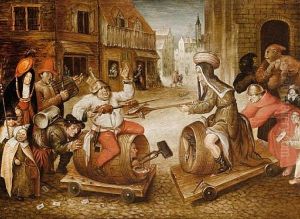 The Combat Between Carnival And Lent by Jan Brughel
