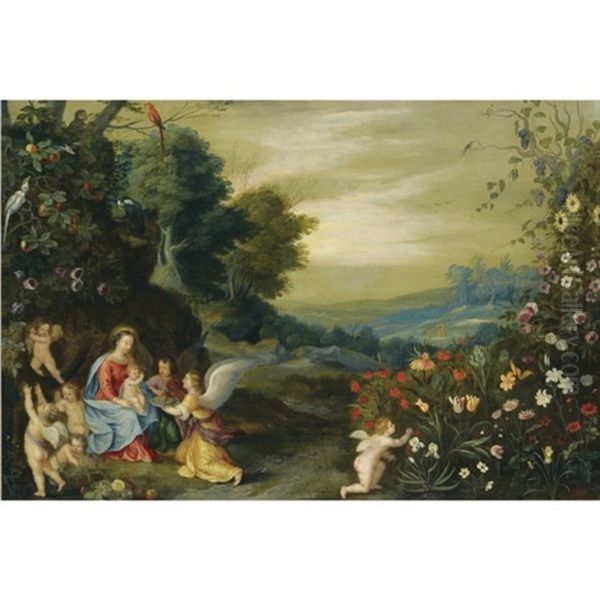 An Extensive Landscape With The Rest On The Flight To Egypt - view 1