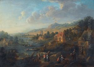 Dorf An Einem Flusse