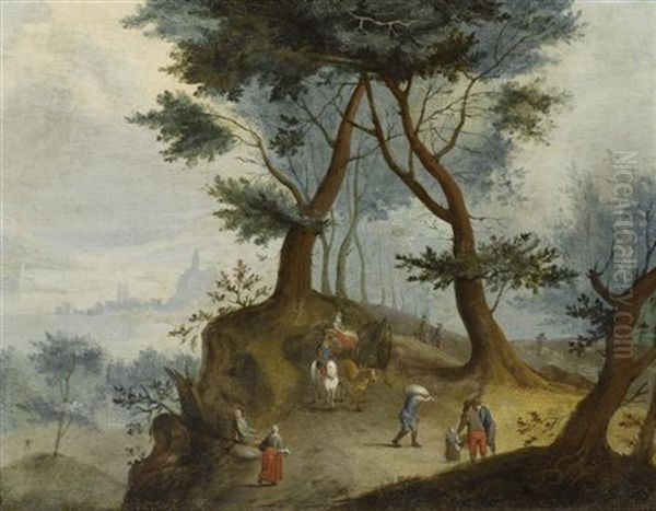 Waldlandschaft Mit Bauern - view 1