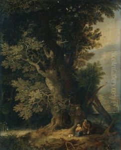 The Rest On The Flight Into Egypt by Jan Brughel