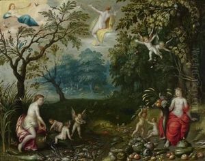 Allegorie Der Vier Elemente by Jan Brughel