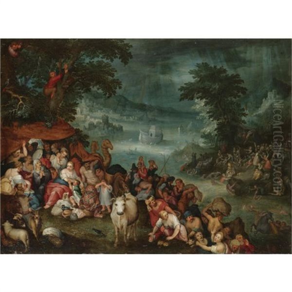 The Flood With Noah's Ark In The Background - view 1