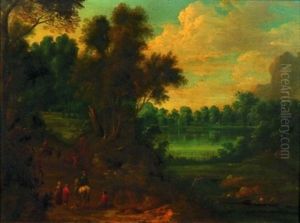Wood-road By Pond by Jan Brughel
