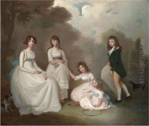 Group Portrait Of Children by Francis Alleyne