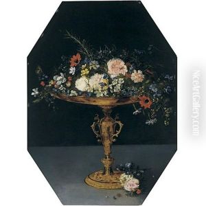Still Life With Flowers In A Gilt Tazza