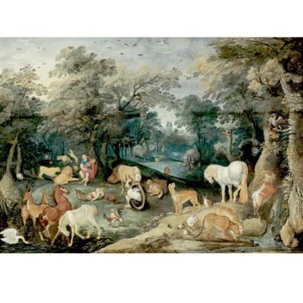 Orpheus Playing To The Animals - view 1