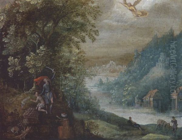 Abraham Opfert Isaak - view 1