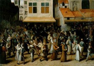 La Procession De La Ligue A Paris by Jan Brughel