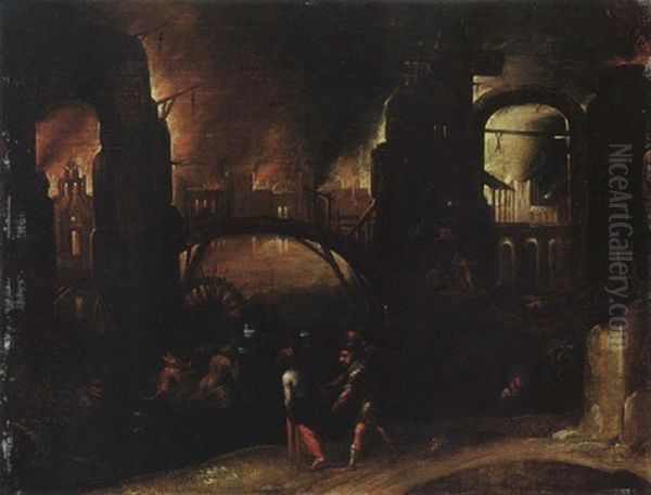 Aeneas And The Sibyl In The Underworld - view 1