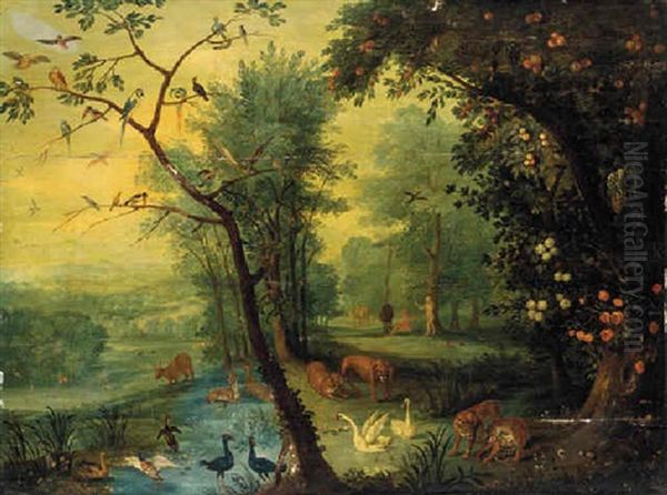 Adam And Eve In The Garden Of Eden - view 1