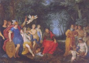 The Contest Of Apollo And Pan by Jan Brughel