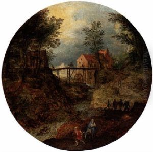 A River Landscape With A Watermill And The Flight Into Egypt