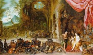 Venus At The Forge Of Vulcan by Jan Brughel