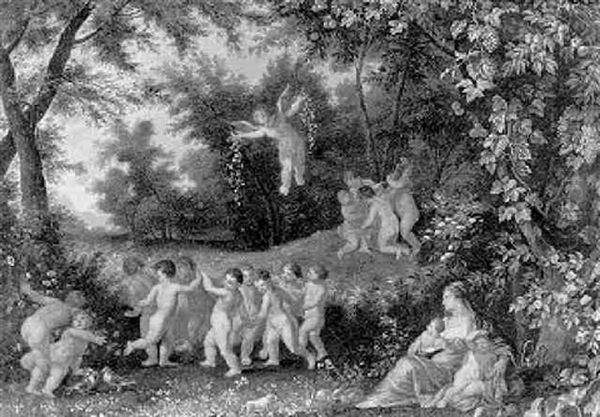 An Allegory Of Summer: Flora Seated In A Landscape With Putti Dancing And Making Music Nearby - view 1