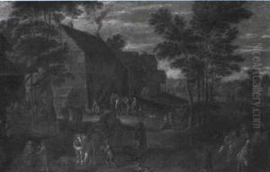 Animated Village Scene by Jan Brughel