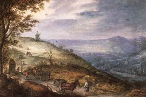 Waldlandschaft Mit Blick In Die Ferne by Jan Brughel