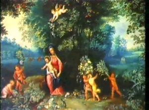 Landskap Med Maria Och Jesusbarnet by Jan Brughel