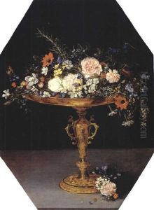 Coupe De Fleurs by Jan Brughel