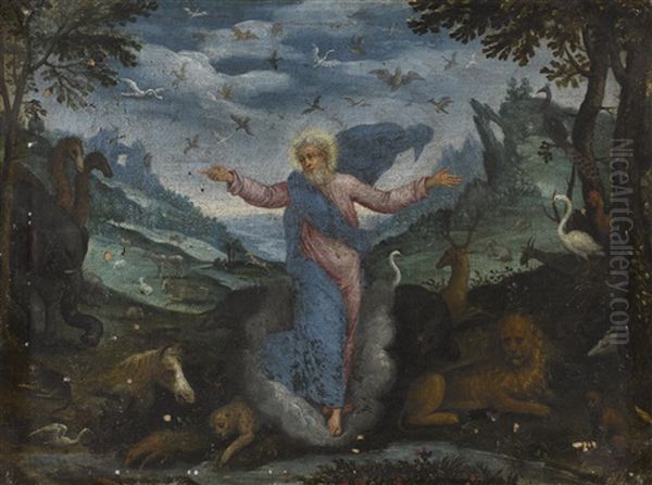 Saint Francis Blessing The Animals - view 1