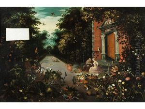 Vertumnus Und Pomona by Jan Brueghel the Younger