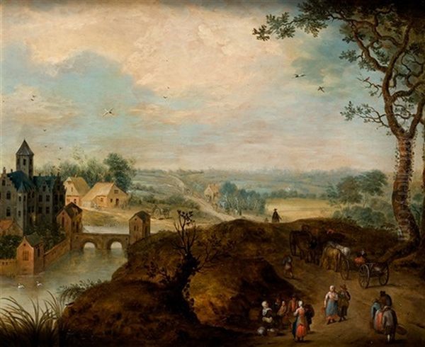 Paisaje Con Campesinos Y Arquitecturas - view 1