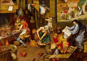 Paisaje Con Campesinos Y Arquitecturas
