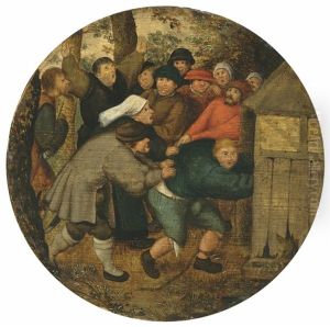 A Drunkard Pushed Into A Pigsty