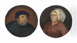 Head Of A Man; And Head Of A Woman