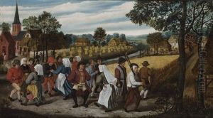 A Wedding Dance In The Open Air With A Bagpipe Player