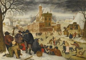 A Winter Landscape With Skaters