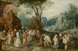 Weite Dorflandschaft Mit St. Georgs-kirmes