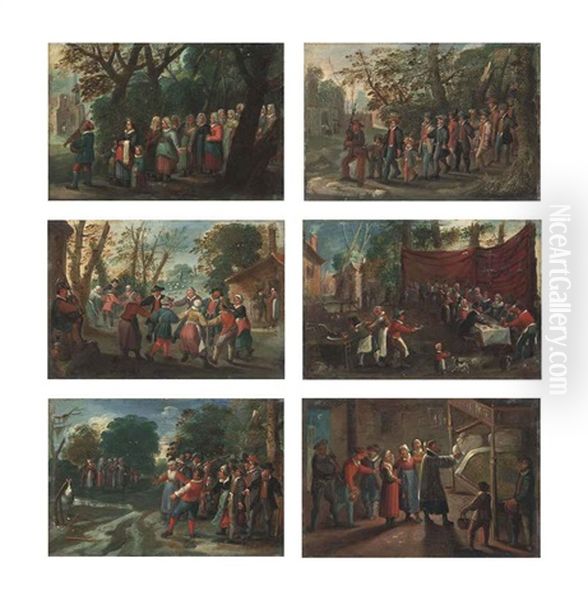 The Procession Of The Bride; The Procession Of The Groom; The Wedding Dance; The Wedding Feast; The Wedding Games; And The Blessing Of The... (6 Works) - view 1