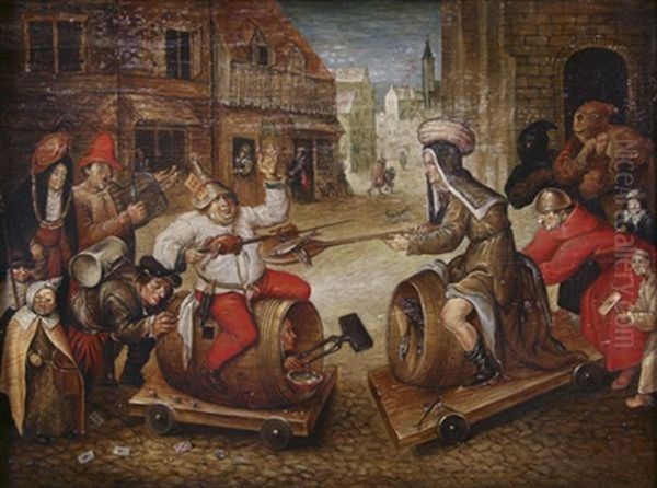 Le Combat De Carnaval Et Careme Ou La Joute Du Gras Et Du Maigre - view 1