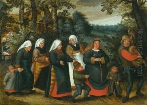 The Procession Of The Bride by Pieter Brueghel the Younger