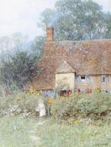 By The Cottage Gate by Helen Mary Elizabeth Allingham