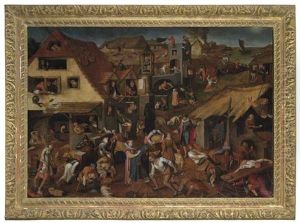 The Flemish Proverbs by Pieter Brueghel the Younger