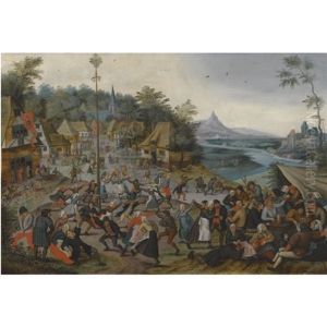 The Kermesse Of Saint George With The Dance Around The Maypole