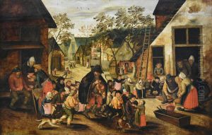 The Blind Hurdy-gurdy Player by Pieter Brueghel the Younger