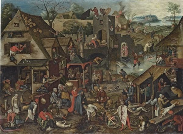 The Flemish Proverbs - view 1