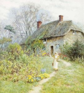 'cottage At Bothenhampton by Helen Mary Elizabeth Allingham