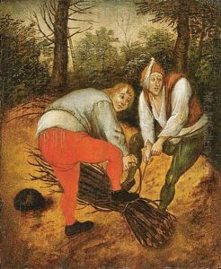 Reisig Sammelnde Bauern by Pieter Brueghel the Younger