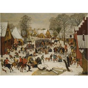 A Flemish Village In Winter With The Massacre Of The Innocents by Pieter Brueghel the Younger
