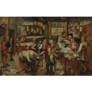 The Payment Of Tithes by Pieter Brueghel the Younger
