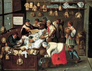 The Tax Collectors by Pieter Brueghel the Younger